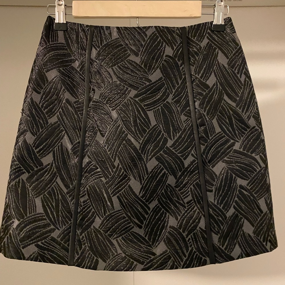 BCBG Mini Skirt with leather feature | size XS